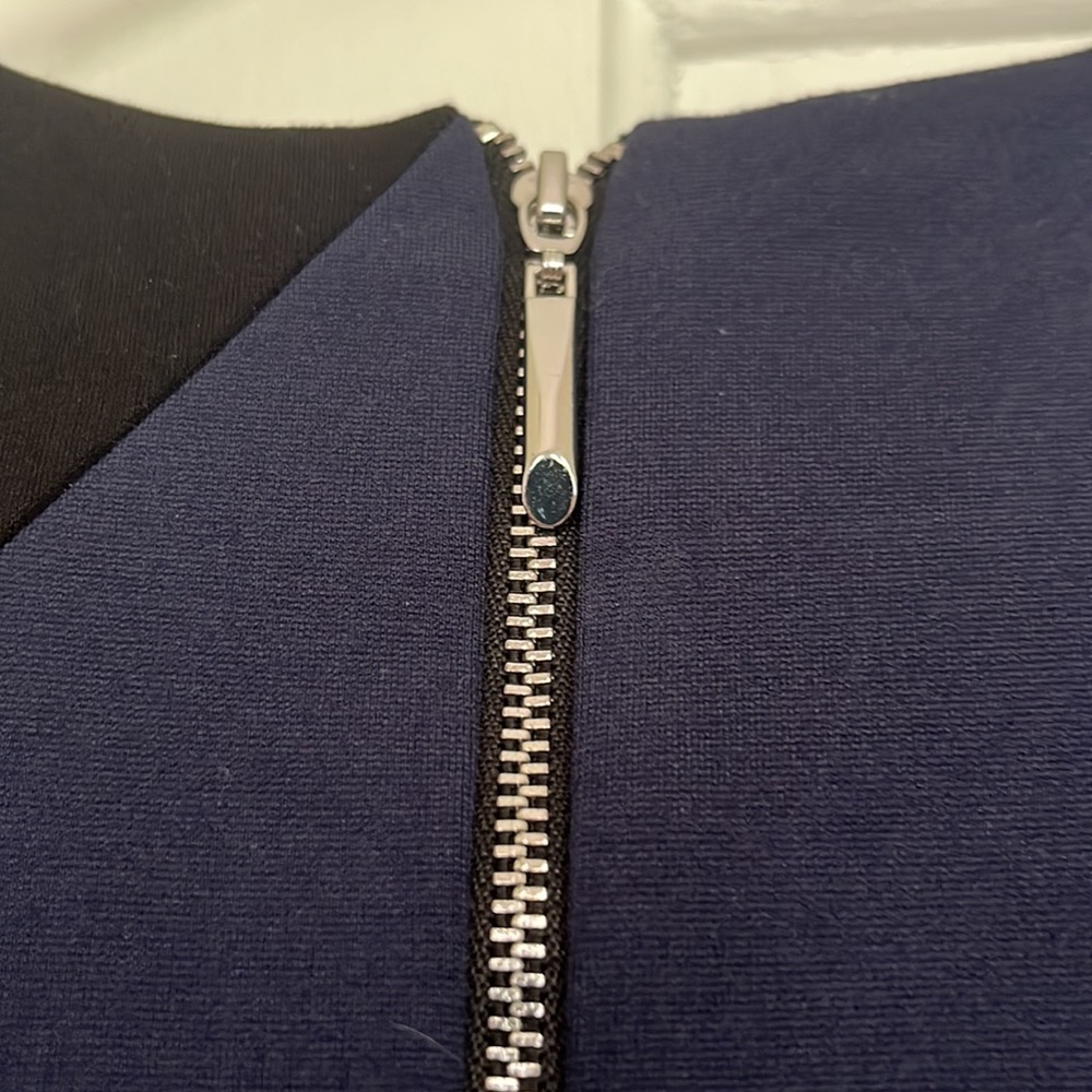 White House Black Market Navy, Gray & Black Dress - Picture 8 of 10